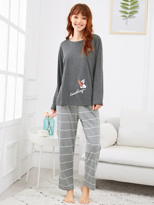 Traveling Printed Night Suit - Anika Fashions