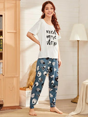 Need More Sleep Printed Night Suit - Anika Fashions