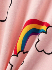 Pink Raimbow Printed Kids Wear (Each) - Anika Fashions
