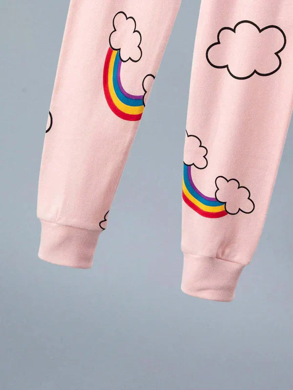 Pink Raimbow Printed Kids Wear (Each) - Anika Fashions