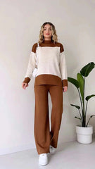 Camel Panel Style Co-Ord Sets For Women