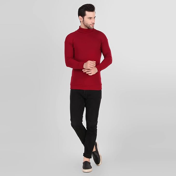 Maroon High Neck For Mens