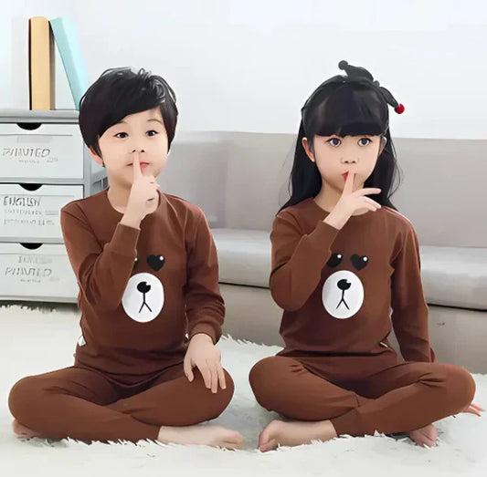 Brown Bear Printed Kids Wear (Each) - Anika Fashions
