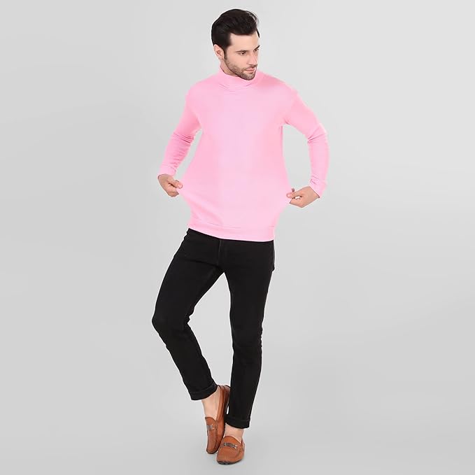 Pink High Neck For Mens