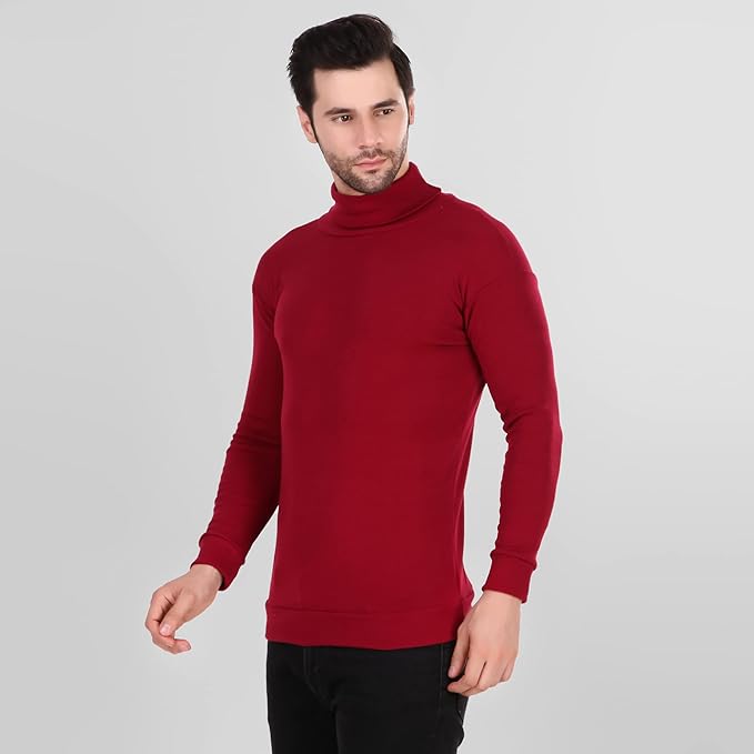 Maroon High Neck For Mens