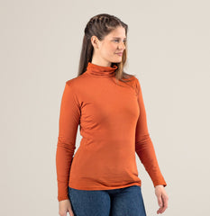 Orange High Neck For Women
