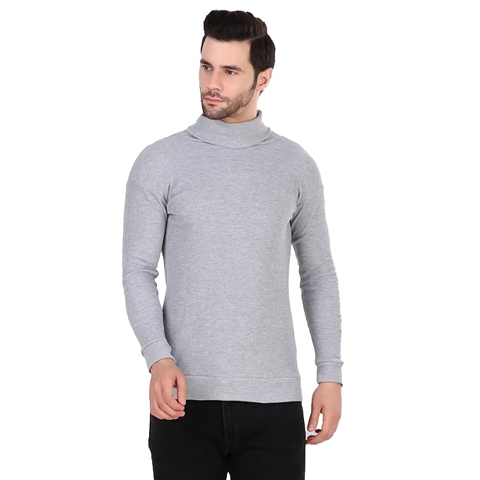 Grey High Neck For Mens