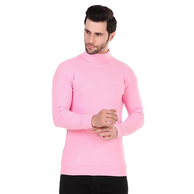 Pink High Neck For Mens