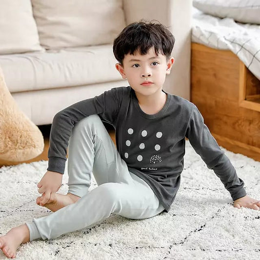 Grey Pattern Printed Kids Wear (Each) - Anika Fashions