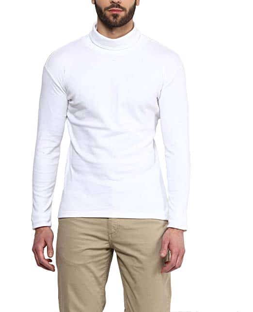 White High Neck For Mens