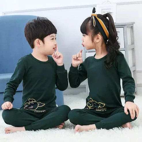 Green Happy Cow Printed Kids Wear (Each) - Anika Fashions