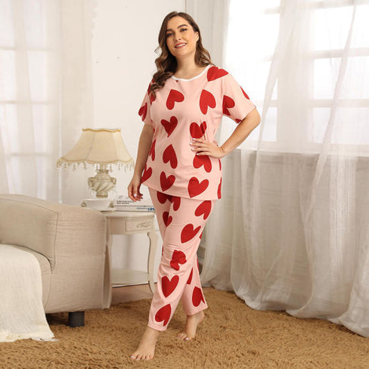 Pink Dilber Printed  Night Suit - Anika Fashions