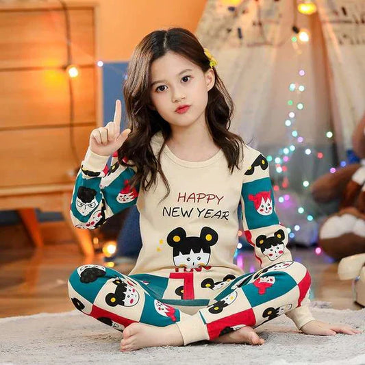 Happy New Year Printed Kids Wear (Each) - Anika Fashions